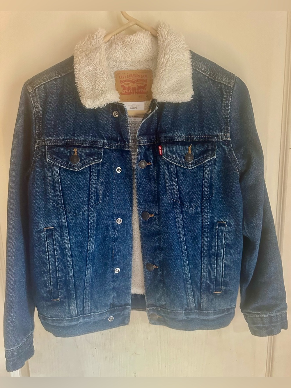 Levi Jean Jacket with Shearling size Medium